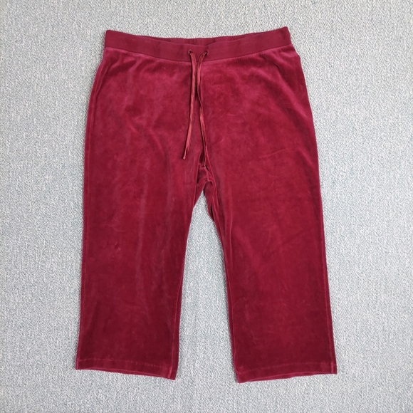 Maroon Velour Hoodie Set, New York Laundry, Plus Size 2XL - Picture 9 of 14